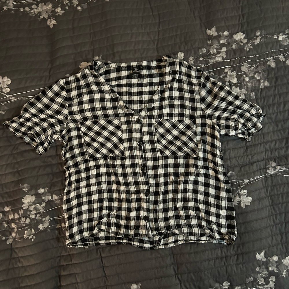 Volcom Monochrome Plaid Shirt